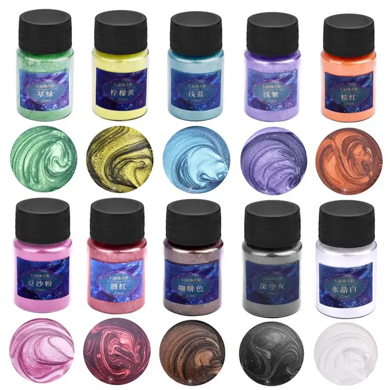23 Colors Pearl Powder Pigment Filler For Resin Mold Making Dye Nail Paint for Jewelry Accessories |