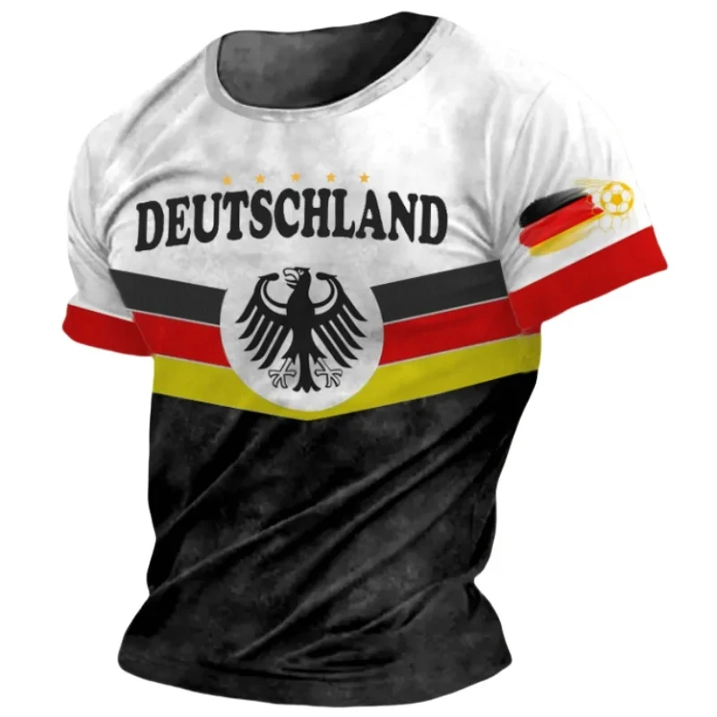 Full Print T-Shirt GLOBAL FREEDOM UNITED© Men Croatia & Germany  V1 Big