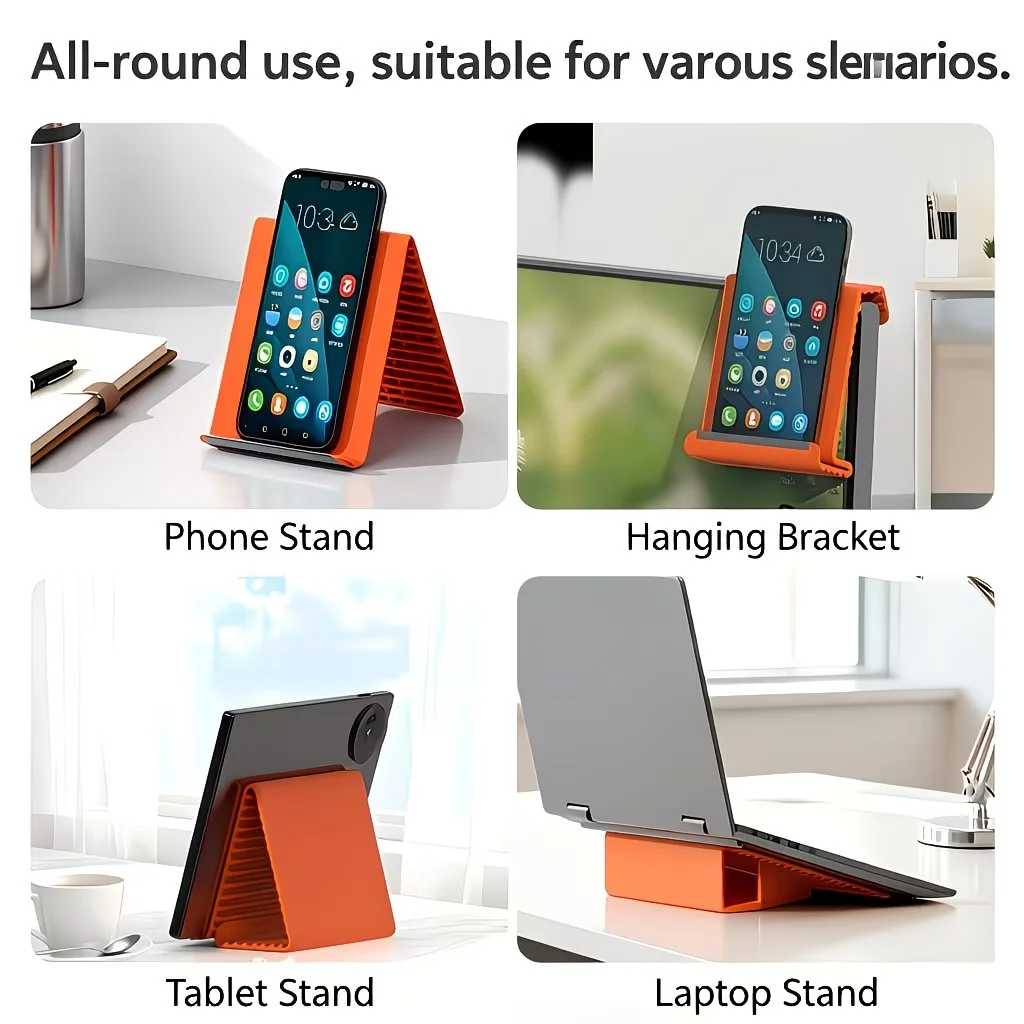 Multi-Use Foldable Stand with Flexible Support and Bending Functions