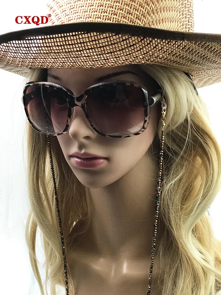 Women&rsquo;s Reading Glasses Chain Beaded Eyeglass Strap Rope 4mm Color Plating Casual Sunglasses Cords Fashion Necklace Gift