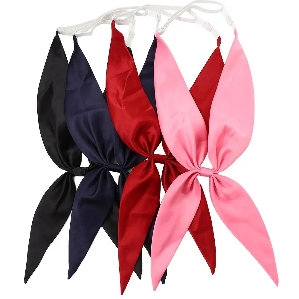 

New Business Costume Uniform Classic Shirt Accessory School Ribbon Tie Neck Ties Satin Cravat JK Bow Tie