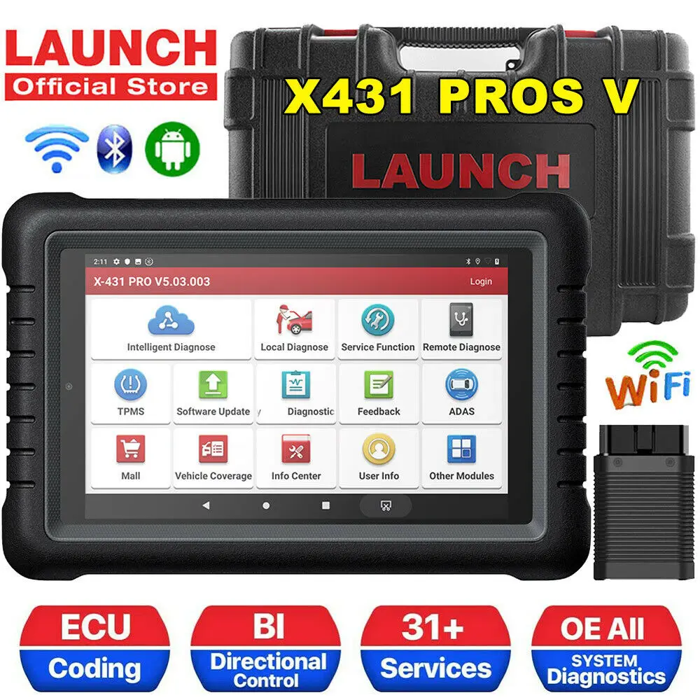 Диагностический сканер LAUNCH X431 PROS V двунаправленное кодирование ключей |