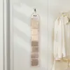 New 7 Grid Underwear Storage Bag Hanging Wall-mounted Sock Organizer Behind The Door Accessories Wardrobe Hanging Organizer 5