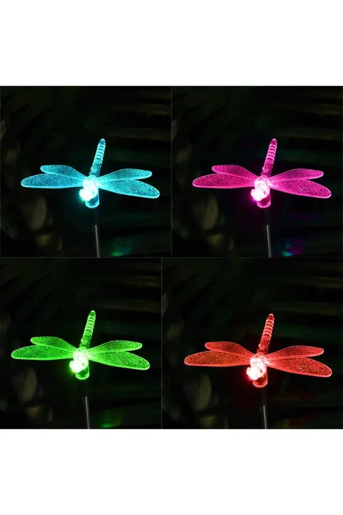 Solar Dragonfly Powered Garden Lamp RGB 2 Set | Освещение