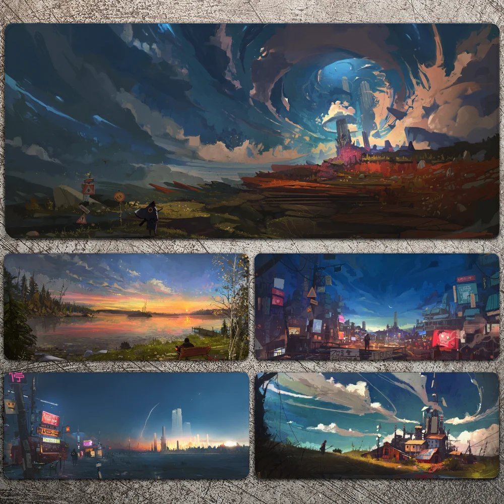 

Ismail Inceoglu Mousepad Large Gaming Mouse Pad LockEdge Thickened Computer Keyboard Table Desk Mat