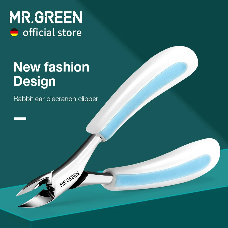 

MR.GREEN Toenail Clippers Rabbit Ears Professional Pedicure Tool Nail Clippers Anti-Splash Ingrown Cutters Manicure Tools Sets