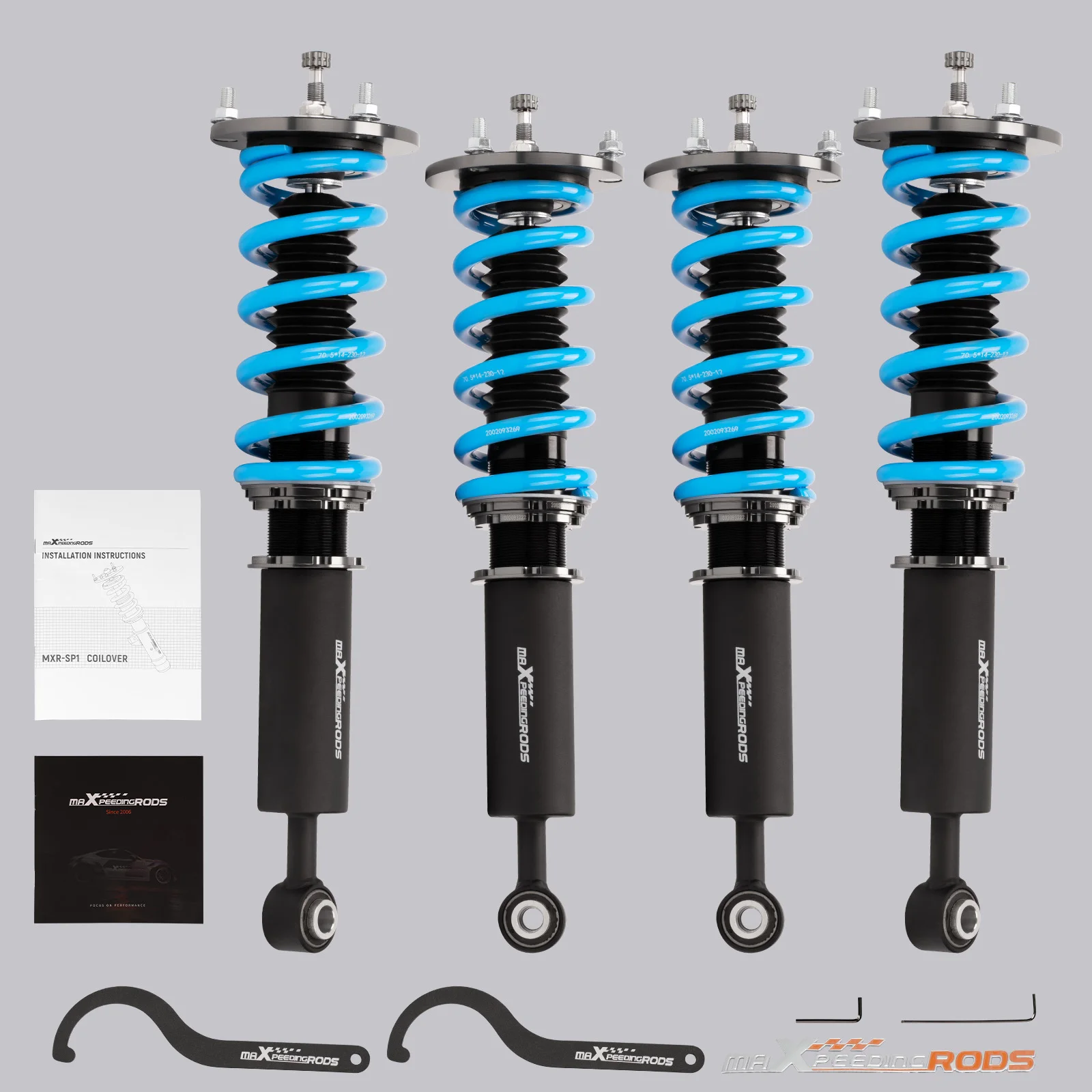 

Full Coilovers Strut Suspension Kit 24-way Damping For LEXUS LS430 01-06 UCF40 Adjustable Damper Coilover Shocks Absorbers