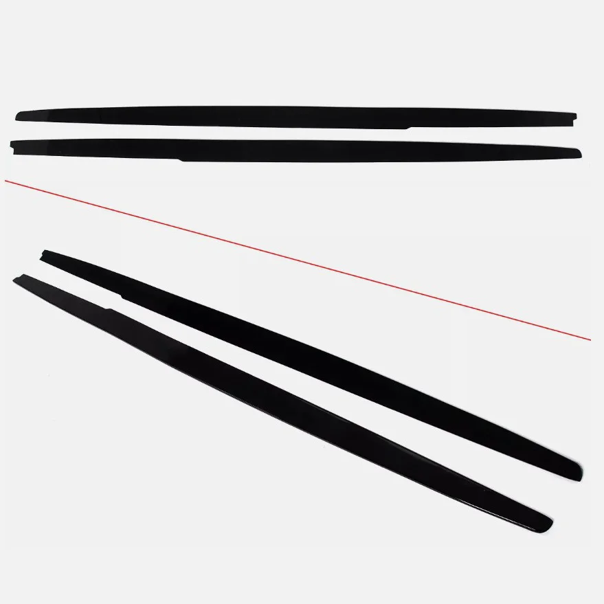 Gloss Black Side Skirts Panels Extension Lip For BMW 5 Series E60 E61 M5 2004~2010 Extension Panel Splitters Diffuser Bodykits
