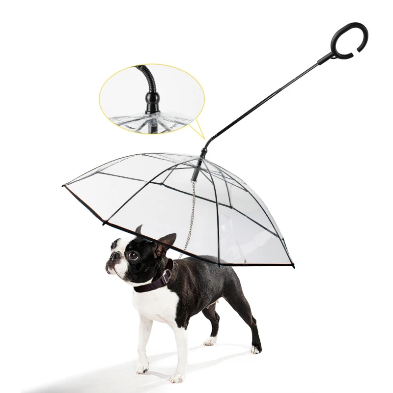 

The product can be customizedTransparent Pet Umbrella Dog C-type Umbrella Pet Products Factory Direct Sales Adjustable Rainy