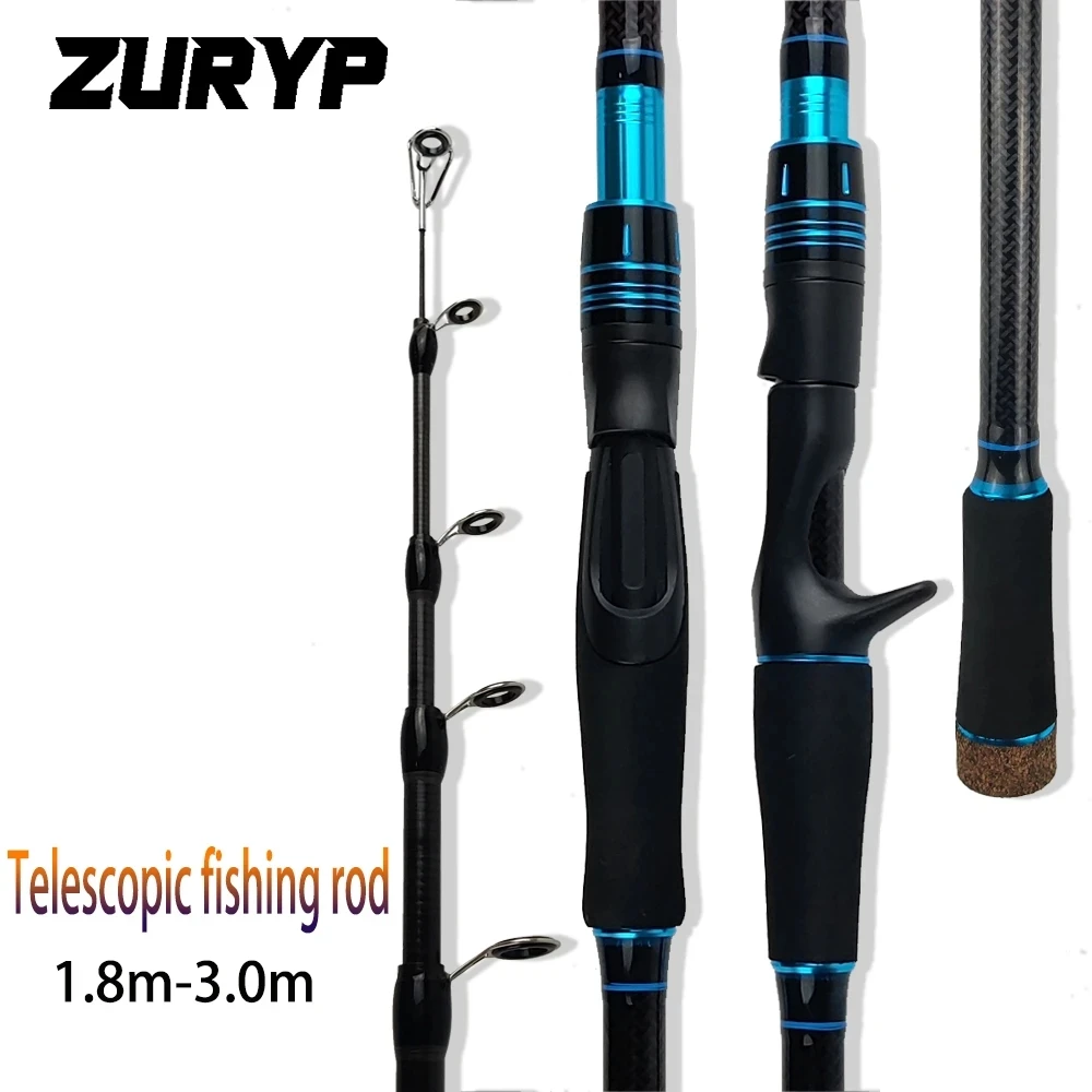 ZURYPNewesttelescopicfishingrodSquidCarbonSpinningCasting