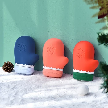 Creative Santa Hat Hot Water Bag Silicone Cute Belly Warmer Bottles Christmas Mini Heat Pack Winter Portable Hot Water Bags