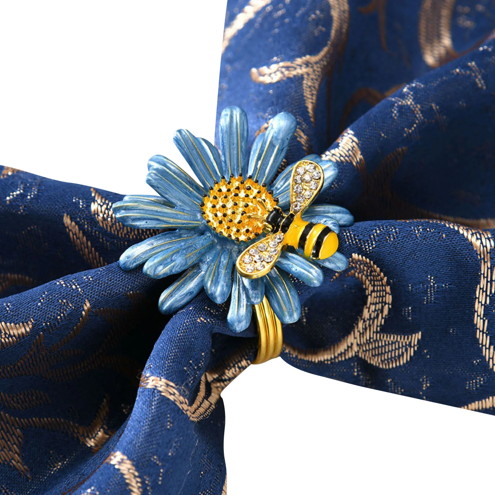 Gold Napkin Rings 6Pcs Bee Napkin Rings Spring Bee Napkin Rings Napkin