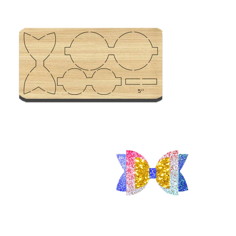 

Фреза деревянная для многослойной полукруговой заколки, подходит для большинства машин