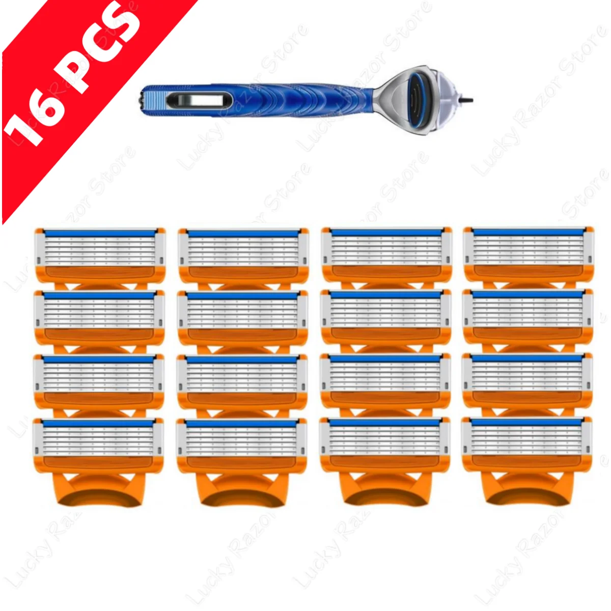 Brand new 5-Layers Razor Manual Shaving Blades Men Face Shaving Razor Replacement Cutter Heads & Razor Holders Sets 4