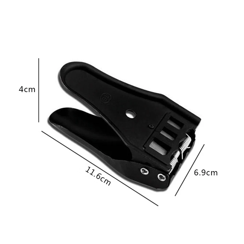 Universal Sim Card Cutter 3 in 1 / Standard/Micro/Nano Sim Card Cutter includes 3 SIM Adapters and 1 SIM Eject Pin, Black