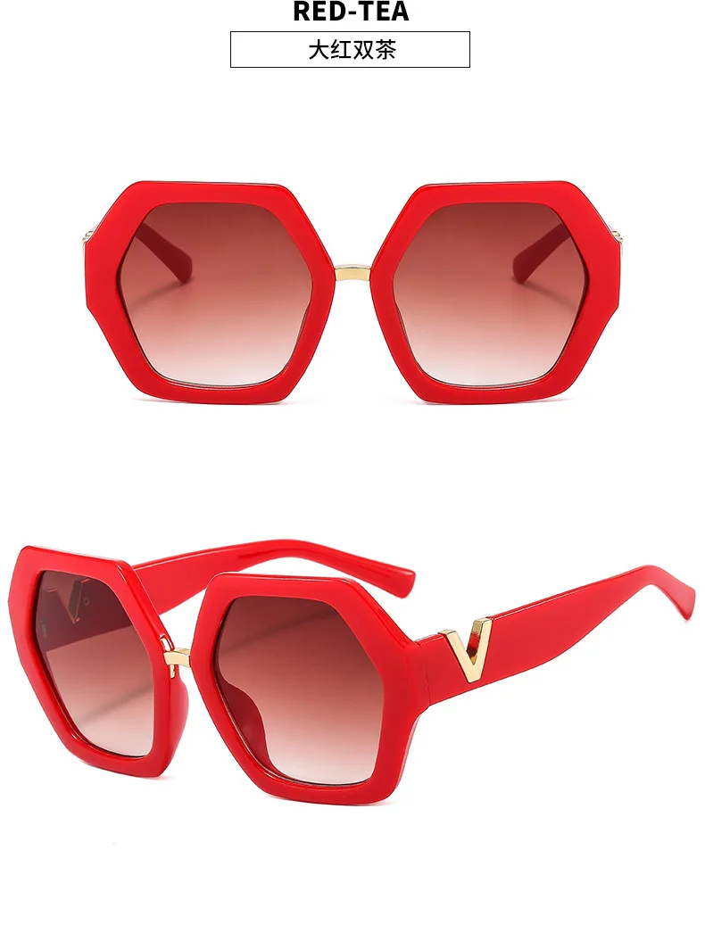 Fashion Big Frame Hexagon Occhiali da sole Donna 2023 Designer Occhiali oversize Occhiali da sole quadrati da uomo Occhiali da sole Gafas femminili_voghion.com