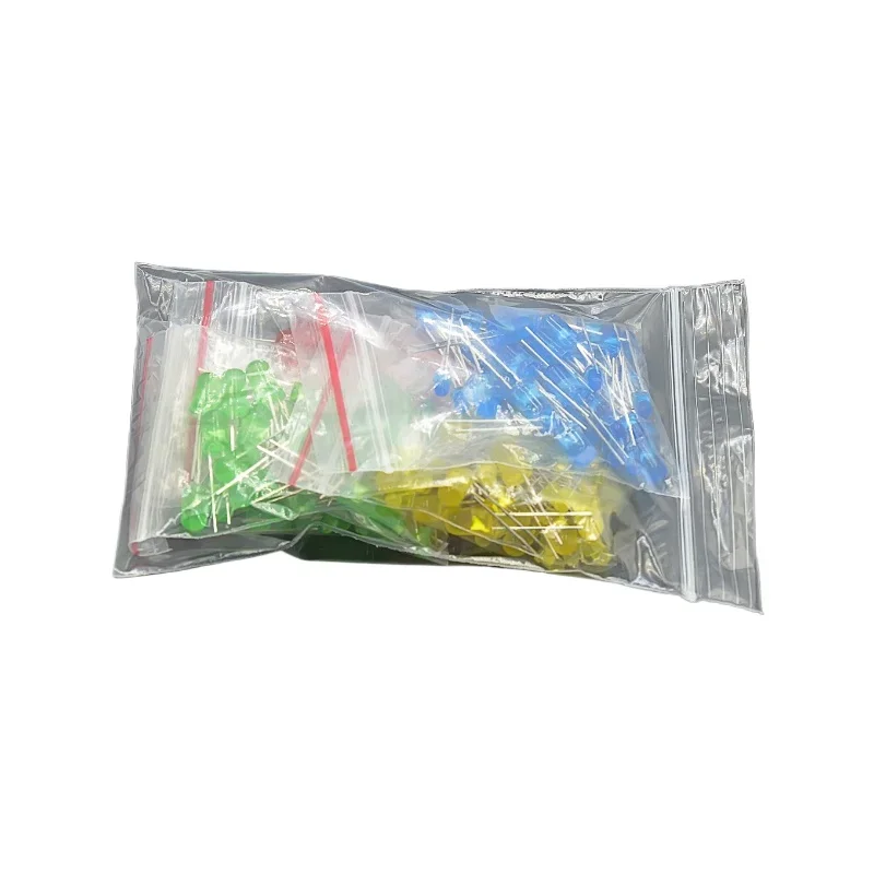 Electronic Component Kit 7 Kind Metal Film Resistor Assortment Led Diodes Electrolytic Capacitor Ceramic Set Transistor Pack DIY image 6