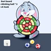 Children Cartoon Animal Dart Board Sticky Ball Rabbit Family Interactive Educational Toy Christmas Gift 4