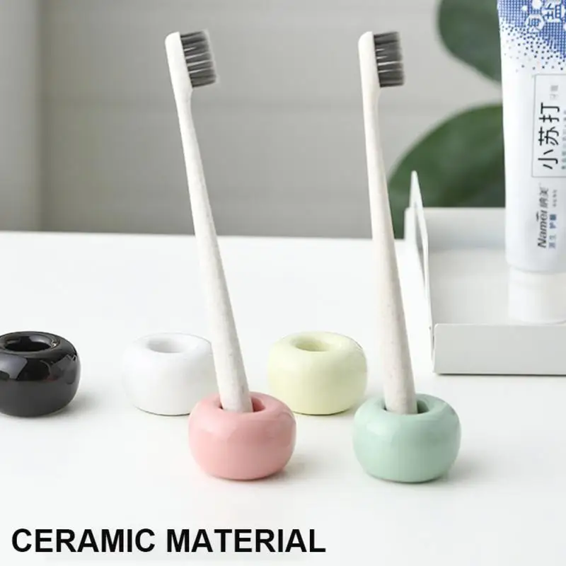 1pcs Mini Toothbrush Holder Bathroom Product Creative Ceramic