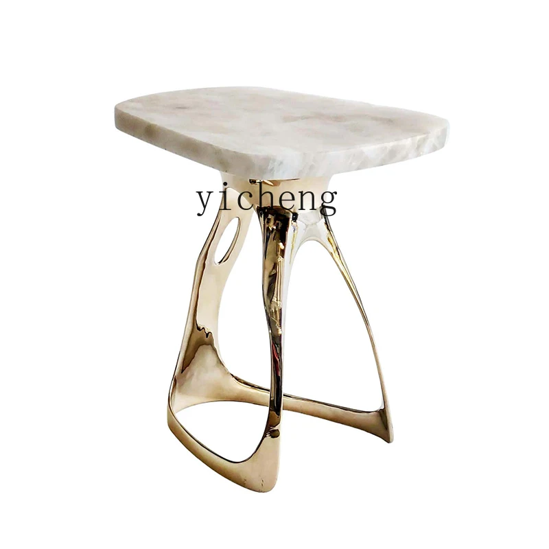 

Yy Marble Coffee Table Frp Spray-Plated Fashion Living Room Sofa Creative