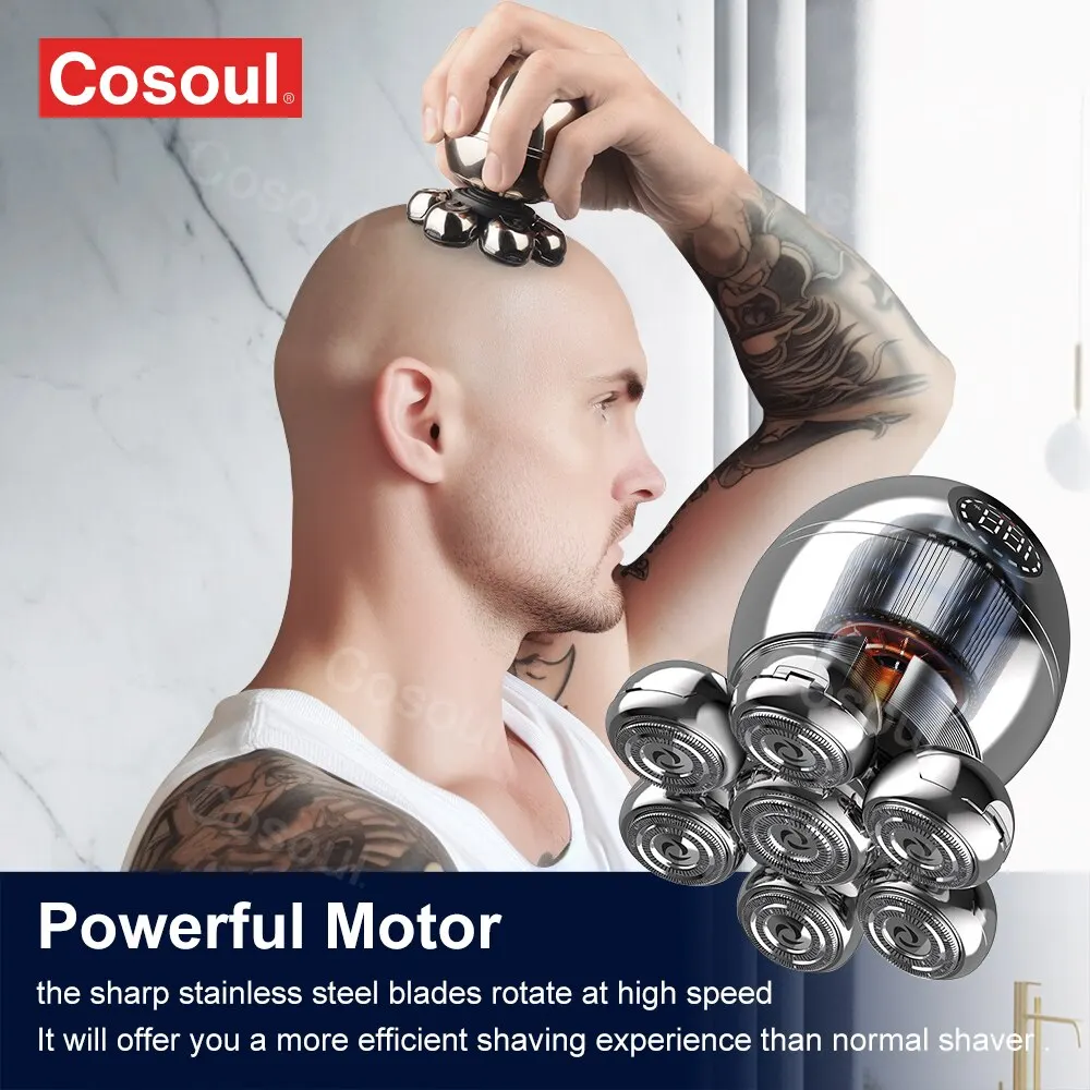 Electric Shaver Hair Clipper Beard Trimmer Shaving Machine Head Razor 5 in 1 for Men