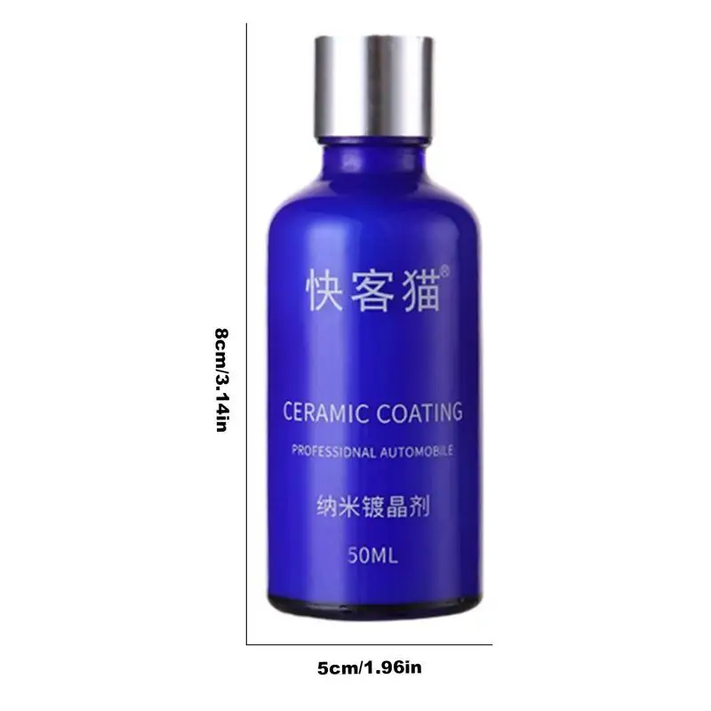 Car Ceramic Nano Coating Liquid 50ml Automobile Safety Coating Agent Spray Auto Crystal Hydrophobic Layer Polish Coating Agent
