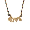 Nouveaux Colliers Pendentifs Lettres Initiales « Mom Love Mama » au Design Coloré, Collier Lettre Zircon « MOM LOVE » Tendance, Cadeaux Fête des Mères