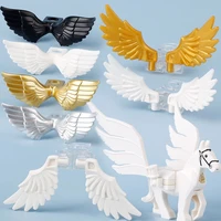 MOC Angle Golden Wings Building Blocks Kit Feather Animals Flying Horse Blocks Assemble Toys Compatible 1