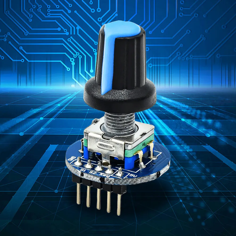 Round Audio Rotating Potentiometer 5V Brick Sensor Development Round Knob Cap High Precision for Car Audio Electronic Device