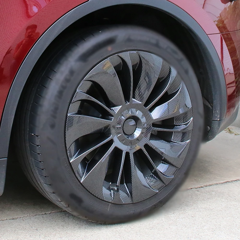 19 inch Hub Caps For Tesla Model Y-Wheel Cover Hub Caps Rim Cover Vehicle Car Exterior Tyre Tire Trim Accessories
