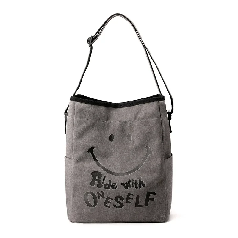 

Новинка 2023, сумка на плечо, женская сумка, трендовая сумка из натуральной ткани, простая модная вместительная Портативная сумка с принтом