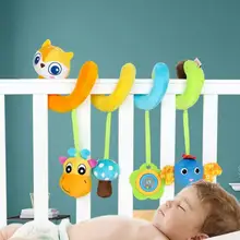 

Hanging Toy Vibrant Color Harmless Hearing Development Crib Hanging Plush Rattle Toy Baby Toy for Kids