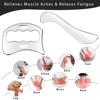 Stainless Steel Gua Sha Massage Tools Muscle Scraper Tool,Graston Tool Set for myofascial Release,Scar Tissue Massager for Back 3