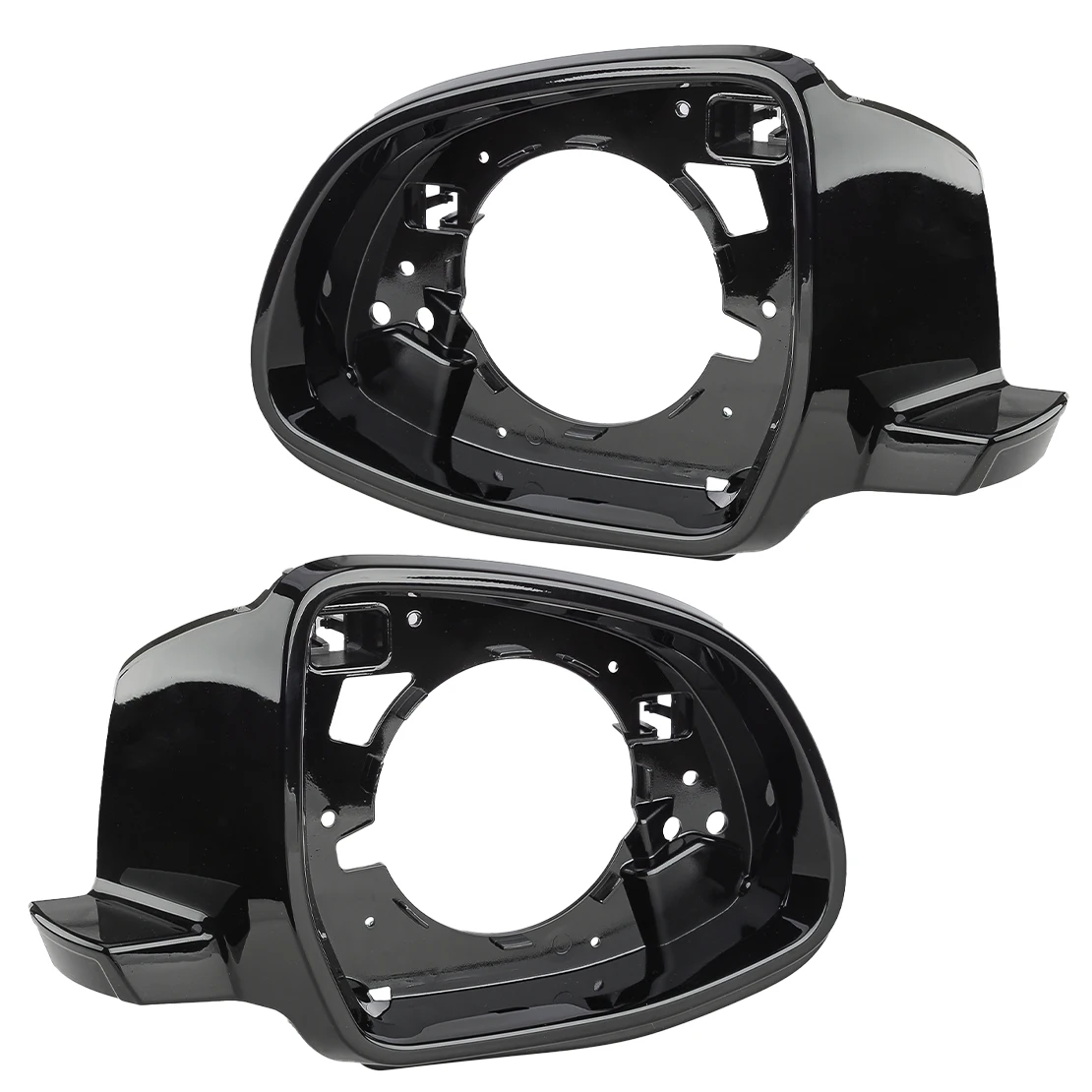 

1Pair Black Plastic Car Side Mirror Support Ring Frame 51167327911 51167327912 Fit for BMW X3 F25 X4 F26 X5 F15 X6 F16 2015-2017