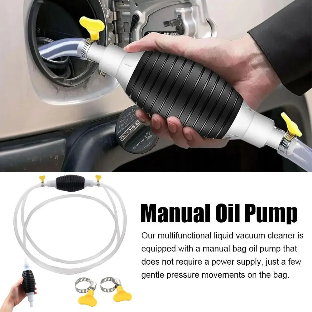 Universal Car Fuel Pump Hand Gas Oil Pump Manual Suction Pipe Pumping For Boat Liquid Petrol Tuning Car Engine Fuel Pump