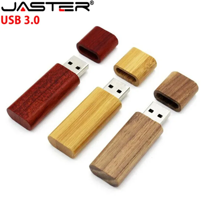 JASTER USB 3.0 무료 사용자 정의 로고 나무 대나무 USB 플래시 드..