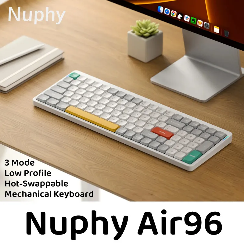 Nuphy air96 bluetooth 2 4g wireless 96 mechanical keyboard low profile