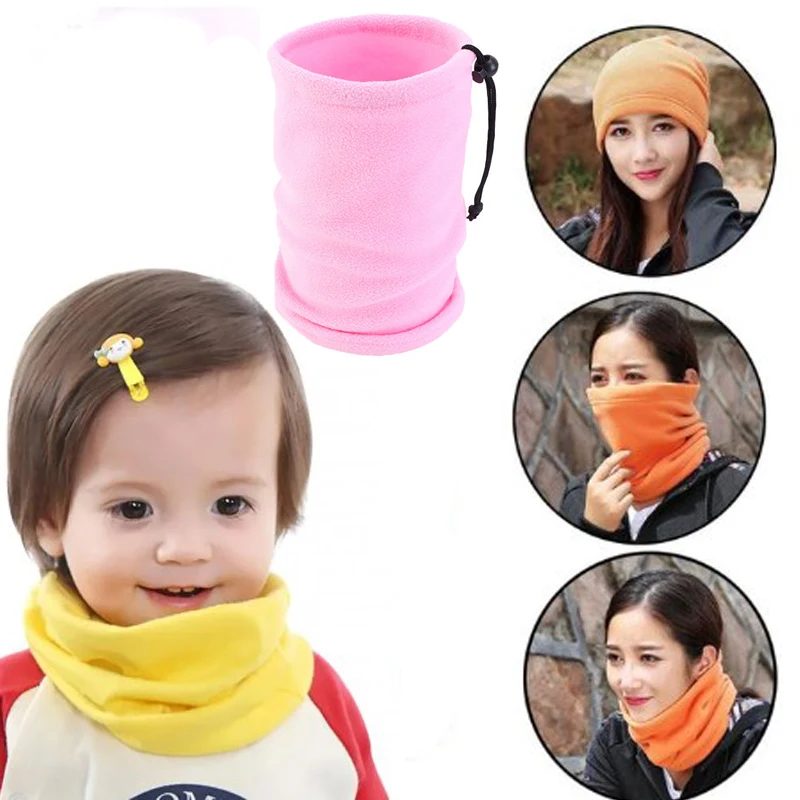 Children Hiking Scarf Tube polar fleece scarf,kids scarf Cycle Polar Fleece Outdoor Neck Cover Neck Warmer Scarf Ring Skiing Face Mask Headwear Collar