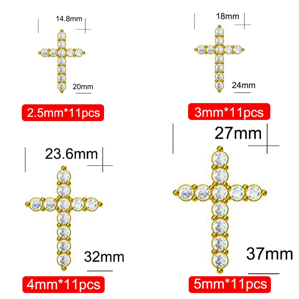 最高級モアサナイト / クロスネックレス / 3ｍｍ モアッサナイト クロスネックレス モアサナイト - Aomu GALLERY