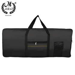 Premium Waterproof 61-Key Keyboard Bag - Durable Oxford Fabric Case for Musical Instruments (Black bag)