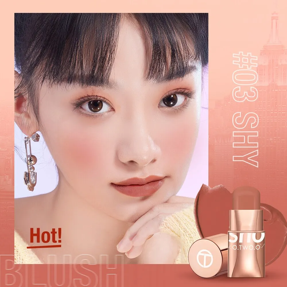 Blush Cream Cream Blusher Multifunction Lip Cheek And Eye Concealer Longlasting Moisturizing Natural Smooth