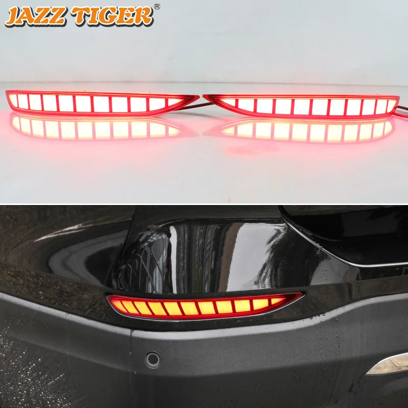 

3-in-1 Functions 12V LED Bumper Light Rear Fog Lamp Dynamic Turn Signal Brake Light Reflector For Chevrolet Equinox 2022 2023