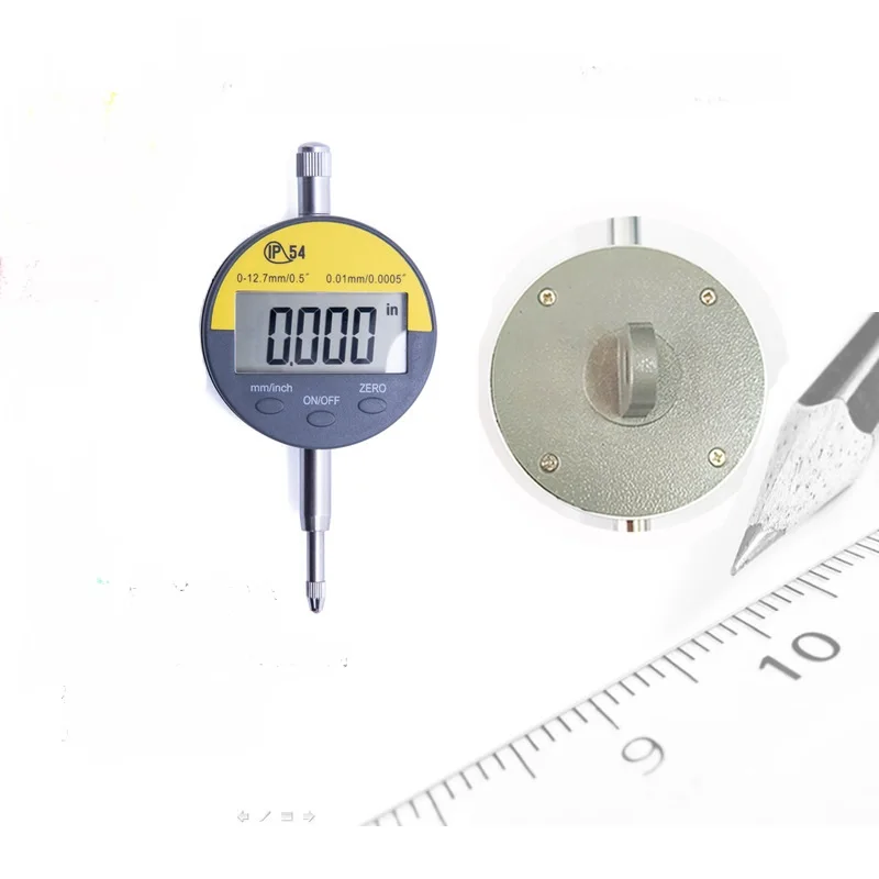 IP54 Digital Dial Indicator – 0.001mm Electronic Indicator Gauge, 12.7mm (0.5") Travel, Metric/Inch LCD Micrometer with Protective Case 5