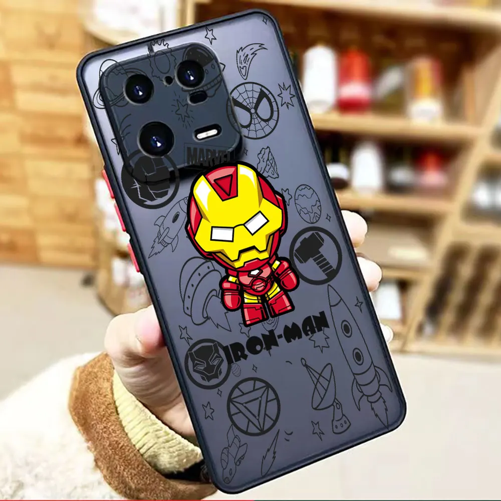 thumbnail image 1 of Funda mate para Xiaomi 13 12 12S 12T 11 11T 10 10T 10S 9 8 6X 5X PRO LITE 5G Funda Coque Shell Marvel Avengers Heroes Space, 1 of 5