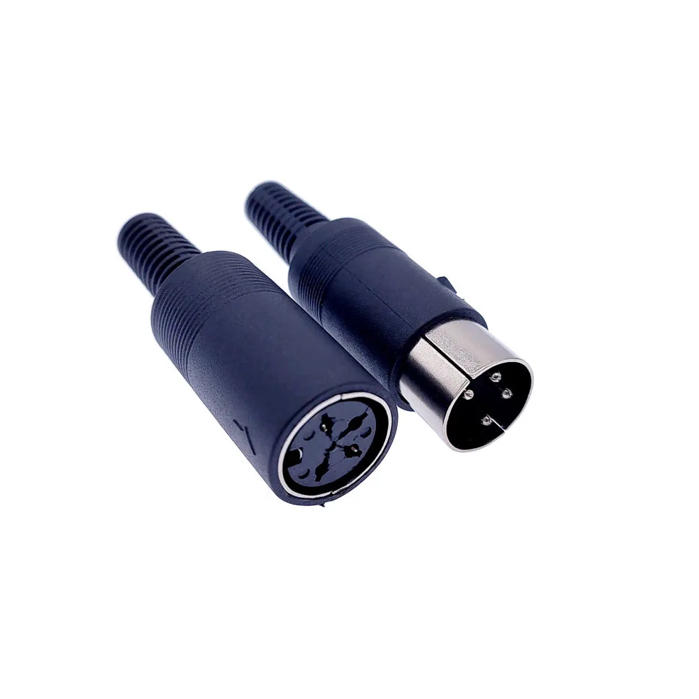 Wire Connector 1Pcs Male Plug /Female Socket DIN Connector 3/4/5/6/7/8 PIN Chassis Cable Mount With Plastic Handle