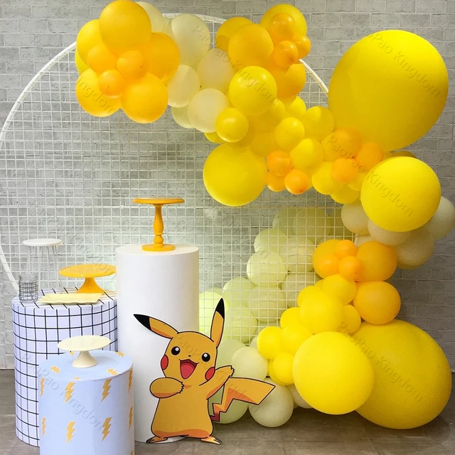 Guirnalda con Globos Tematica de Pikachu / Pikachu Themed Balloon Garland 