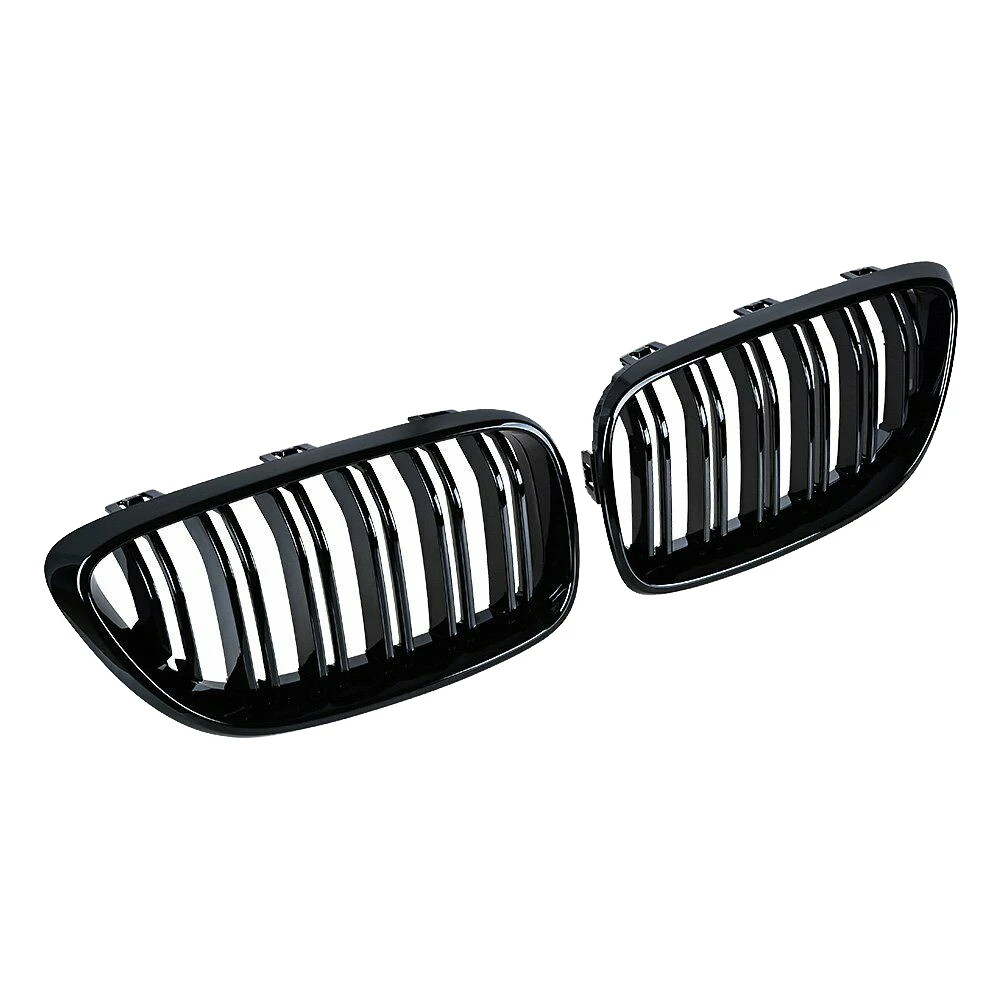 

Grill Front Bumper Kidney Double Line Grille Sport Grille For-BMW M2 F87 F22 F23 2014-2018 220I 230I 235I Gloss