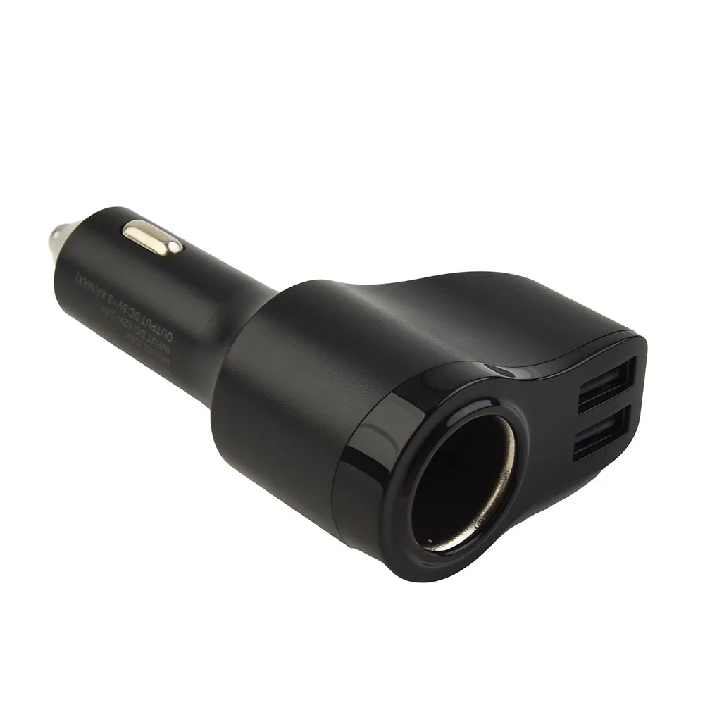 

Car Charger For Cigarette Lighter Smart Phone USB Adapter Mobile Phone Charger Dual USB 12V-24V Socket Power Lighter Outlet