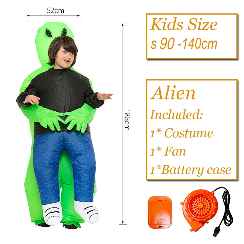 TOLOCO Costume alieno, unisex, alieno, costume gonfiabile per adulti, super  divertente, adatto per feste, spettacoli, taglia unica : : Moda