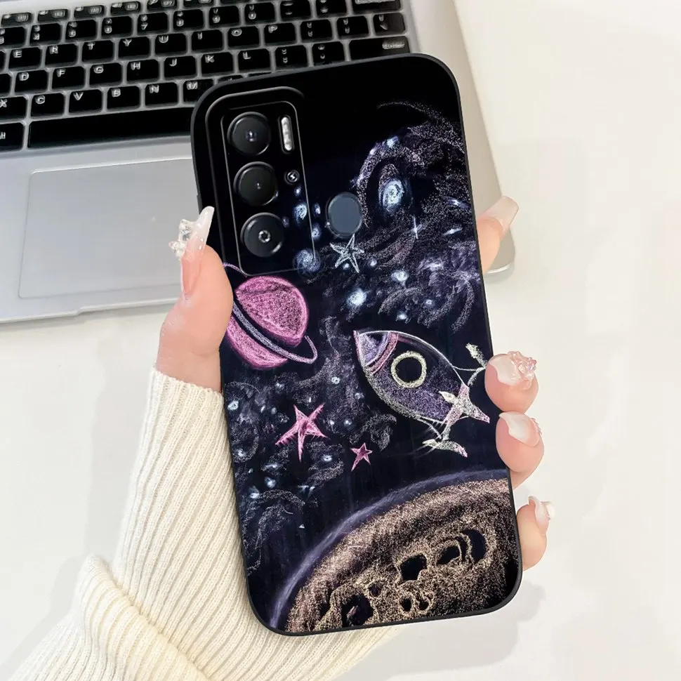 Cute Cosmonaut Cartoon Silicone Soft Cover Case - Bumper Protection
